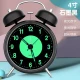 Jam alarm jubilee rahasia siswa jam alarm anak-anak artefak bangun khusus dengan jam desktop nada dering besar bercahaya menonton bel mekanis jam alarm bercahaya [hitam 4 inci]
