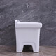 Lefit (lfte) bathroom ceramic mop pool balcony mop trough household Taiwan control large, medium and small mop basin courtyard mop pool 5058 basket water delivery to home