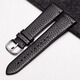 Adapté à Armani Gétille cuir en cuir de vache de vache sangle de montre masculine Ar11143 60028 Bracelet Pilot Black Lychee Pilot Black-Silver 22 mm