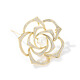 Sili Elegant Camellia Pearl Brooch Retro Light Luxury European and American Temperament Corsage Pin Women's Exquisite Coat Accessories Atmospheric Rotating Camellia