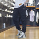 阿迪达斯（adidas）裤子男裤2025春季新款健身训练运动裤休闲宽松透气跑步长裤 HC9734黑色  M