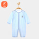 Babyprints (Babyabdrücke) Baby Jumpsuit reine Baumwollbaby Sommerkleidung Kinderheim Pyjamas dünne Krabbeln Kleidung Klasse A weiche Blau 90