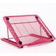 Adjustable laptop stand Metal mesh tablet stand Portable foldable desktop stand blue