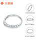 Liuguifu Jewelry Platinum Ring Women's PT950 Diamond Platinum Ring Birthday Gift Ring 2.15g