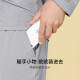 Ubras letter printed cotton pullover long-sleeved trousers home wear set couple pajamas men dove feather gray - men's XL