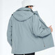 
BRELRMON Korean version of windproof clothing for women and men, outdoor coldproof three-in-one warm and removable ski mountaineering jacket jacket HS12805 blue gray-men S