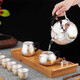 
Lanting Ziyuan Silver Pot Sterling Silver Handmade S999 Tea Set Set Complete Set of Boiling Kettle Tea Pots Fair Cups Kung Fu Tea Set Tea Ceremony High-end Gift Box 9-piece Set 1396g Sterling Silver 999+ Test Certificate