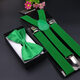 Xianglaner men and women universal casual bow overall belt elastic suspender belt elastic suspender clip adjustable suspender clip white 1 pc
