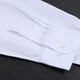 
MAILYARD/Melya long-sleeved shirt Business men's cotton polyester anti-wrinkle shirt white work clothes 683 white dark pattern 40