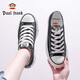 
Big Mouth Monkey (Paul Frank) men's canvas shoes men's shoes low top couple casual shoes breathable trendy shoes lover flat shoes female student white shoes black 41