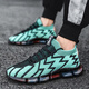 Sakura Makeup Summer Men's Shoes 2024 New Fashion Teenagers Sports and Casual Net Shoes National Trends All-match Socks Trendy Shoes 9909 Black and Red 39 Standard Sports Code