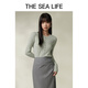 THE SEA LIFE Ou Hai Yisheng 24 spring and summer sweater looks slim and thin slim commuting base shirt X15738 Glacier Gray M