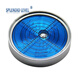 Metal universal level bubble high-precision level bead level with strong magnetic level ruler round level multi-type 60*12mm silver shell 6 points blue water