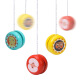 Feilijie wooden yo-yo children's wooden yo-yo competitive yo-yo children's toys animal educational nostalgic toys red character yo-yo (pattern + lanyard)