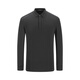 YOUNGOR POLO shirt men's autumn long-sleeved POLO shirt cotton blend material mall same style black YLPC535102ACA L
