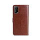 JU Xiaozhi es adecuado para Oppok7x Case de teléfono móvil Flip Cuero Case de la tarjeta de la billetera 5G Case de cáscara de silicona contra la caída Caso protector para hombres y mujeres Oppo K7x [Rose Red] Case de cuero de billetera