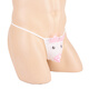 Men's sexy underwear hollow sexy tempting thong pig man animal style cute men's T-trousers white white single size