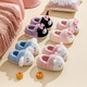 Hello Kitty girls' cotton shoes, winter children's indoor home shoes, children's warm parent-child cotton slippers, Melody powder, size 30-31