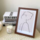 Shanye Shanye wooden picture frame hanging wall 16 inch 20 inch sketch 8K art 4k puzzle poster A3 children's photo frame a4 table walnut color 4K wall 38*53CM