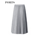 PORTS women's new autumn and winter skirt LL9S008NWF013 gray M (6)