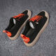 Nuevos zapatos de lienzo bajo, zapatos para hombres transpirables zapatos de moda de primavera y otoño zapatos versátiles de tablero de moda zapatos casuales coreanos naranja 42 [tamaño de zapato de cuero estándar]