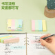 Deli (deli) 400 pieces of 4-color striped sticky notes 76*19mm note notes 66307
