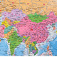 China Map + World Map 2025 Administrative Division Traffic Map Thickened HD Version Student Geography Wall Chart Office Decoration Living Room Hanging Picture About 1.1m*0.8m China Map + World Map (No hanging pole comes with double-sided tape)