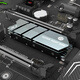 JEYI M.2 hard drive cooling vest NVME solid state drive radiator SSD heat sink all-aluminum double-sided heat dissipation efficient cooling suitable for Samsung Western Digital Lenovo