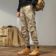 Pantalones de trabajo de trabajo de trabajo de Kefan Ogovqr Kefan Pantalones de trabajo sueltos de mano de moda para hombres Pantalones casuales de múltiples bolsas 679 Black Summer Style 32140-150Jin [Jin equivale a 0.5 kg]