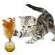 Qianyu Pets (SOLEIL) Internet celebrity vocal badminton kitten and adult cat self-pleasure toy teasing cat vocal pet toy vocal ball (random color)