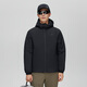 拓路者（Pioneer Camp）3M新雪丽棉男连帽棉服户外防风休闲外套厚款棉衣冬季保暖男士棉袄 黑色 2XL