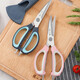 Zhang Xiaoquan kitchen scissors, household stainless steel strong chicken bone scissors, multi-functional food supplements, meat scissors, barbecue scissors, blue (including magnetic jacket)