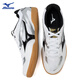 Mizuno (MIZUNO) professional table tennis shoes CUBAMBI STAR Z2 Velcro children's shoes anti-slip competition sports shoes white black silver CROSSMATCH PLIO RX4 42.5 =275mm