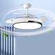 V-POWER bedroom fan light integrated intelligent remote control LED lamp restaurant ceiling light with fan Guangdong Zhongshan lamp 9904-J Phnom Penh-96W Aurora-360 shaking head without any installation