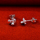 Yuan Shengfu's new PT950 fashionable bow platinum earrings, fashionable and versatile platinum earrings, 2.40g