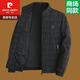 Pierre cardin dad spring jacket men's top 50-60 years old middle-aged and young grandfather spring and autumn thickened woolen jacket 9893 black gray 170/M