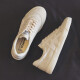 Huili Warrior Canvas Schuhe für Frauen lässig vielseitig viel oberes Flachbodenpaar Sportschuhe kghc087ta Beige 40
