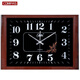 Combasi Combasi Watch Seiden Wohnzimmer Wanduhr Schlafzimmer Büro sauberer Klang einfache Kalenderuhr Große Quarzuhr 6626 Holzkorn weiß 20 Zoll (Durchmesser 50,5 cm)