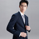 Angel Bird Business Suit (Top) Flat Lapel Straight Wool Suit Men's EBB233033U Blue Green 46B