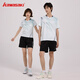 Kawasaki Kawasaki Badminton Uniform für Frauen professionelle Sportarten V-Ausschnitt Kurzärmel + Shorts Anzug B2813 Matcha Green L.