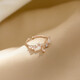 Qi Xiaomi flower ring for women ins fashion small fresh fashion personality opening adjustable niche design index finger ring gift