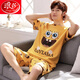 Langsha Pajamas Men's Summer Cotton Pure Cotton de grande taille de grande taille de style mince et à manches minces de style complet Coton Full Cotton Summer Men's 200 Jin [Jin est égal à 0,5 kg] xy1098 [Counter Flagship Model] M Small [Recommandé 80-100 Jin [Jin est égal à 0,5 kg]]]
