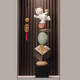 Yunya enters the entrance hall to attract wealth and luck, large-scale floor-standing ornaments for opening, living room and office decorations for the opening of the house, Lucky Cat Stone for fortune (height 93cm)