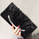 Sephoron Dinner Gold Clutch Feminine 2024 New Diamond-encrusted Genuine Leather Large Clutch Socialite Dress Luxurious Clutch Bag Black