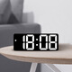 LED digital clock desktop electronic clock ornaments living room TV cabinet alarm clock plug-in simple luminous tabletop ice blue