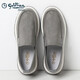 Chaussures masculines Goldlion Summer Nouvelles chaussures en toile pour pied pour les chaussures décontractées pour hommes respirants pour les hommes, les chaussures de conduite légère des hommes gris 40