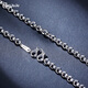 Miss JuJuPT950 platinum necklace men's platinum O-shaped chain simple and elegant round bead chain versatile pull-over pearl chain plain chain deposit customization Specifications contact online customer service