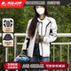 LS2 motorcycle riding suit, rider suit, winter cold-proof suit, motorcycle suit, anti-fall armor suit, motorcycle riding pants MJ145-black/light gray top M
