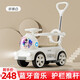 Helinte four-wheel seating children's electric car baby car kids toys adults can push cart charging children's cart gift Strawberry powder [remote control + large battery pedal throttle push rod guardrail + Bluetooth music