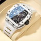 
Bugatti (BONEST GATTI) watch boys birthday gift for boyfriend German hollow fully automatic mechanical watch wine barrel luminous carbon fiber men's watch carbon fiber BG9906-A3 noble carbon black